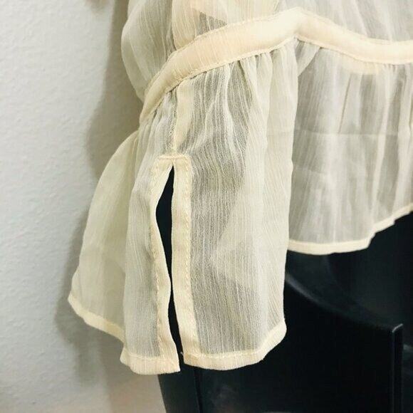 Denim & Supply Top Ralph Lauren Sheer Palomino Ivory Tank, XS - NWT - Picture 6 of 8